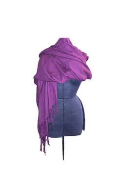 Large Purple pashmina style shawl scarf